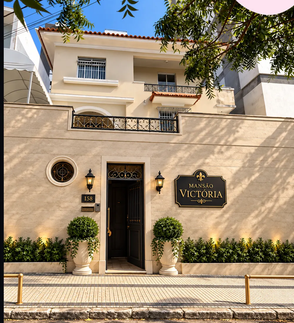 Fachada da Mansão Victória